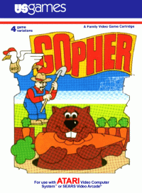 Gopher Atari 2600 US box art